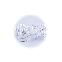 A&A Haarspirale kleine Perle und Str gallery