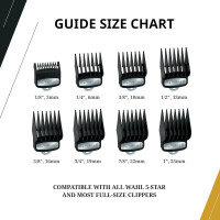Wahl Aufsteckkamm-Set Premium 8St.3-25mm inkl. Aufbew.box f.